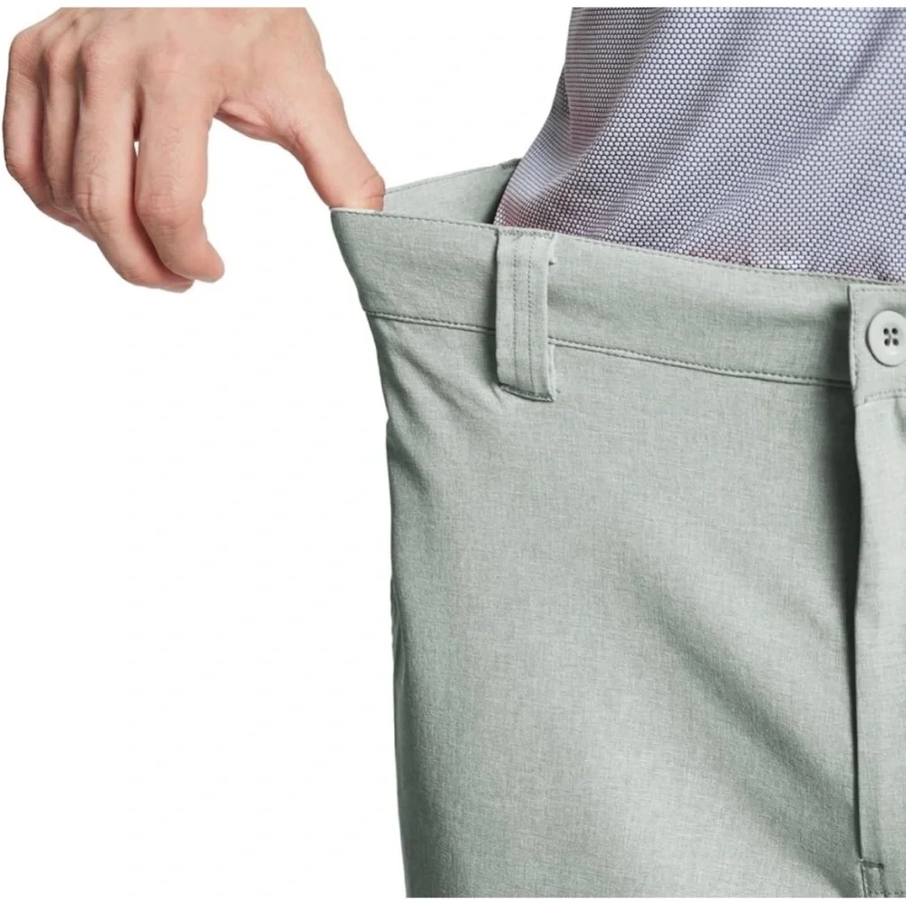 NWT MAELREG Performance Proflex Golf Shorts Size 38 X 7 in Mint Green